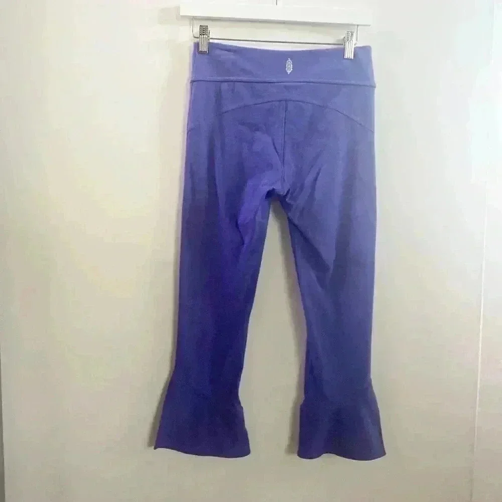 Free‎ people purple flared cropped leggings